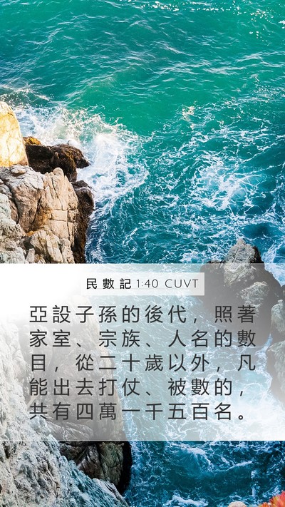 民 數 記 1:40 CUVT Bible Verse Image