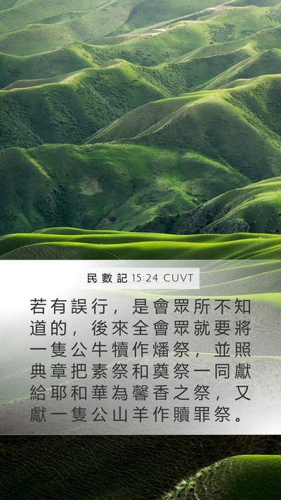 民 數 記 15:24 CUVT Bible Verse Image