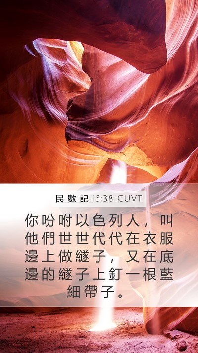 民 數 記 15:38 CUVT Bible Verse Image