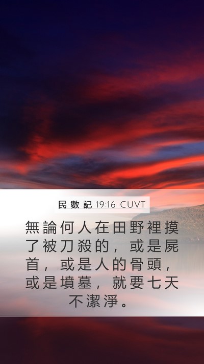 民 數 記 19:16 CUVT Bible Verse Image