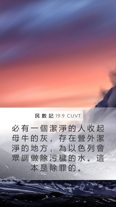 民 數 記 19:9 CUVT Bible Verse Image