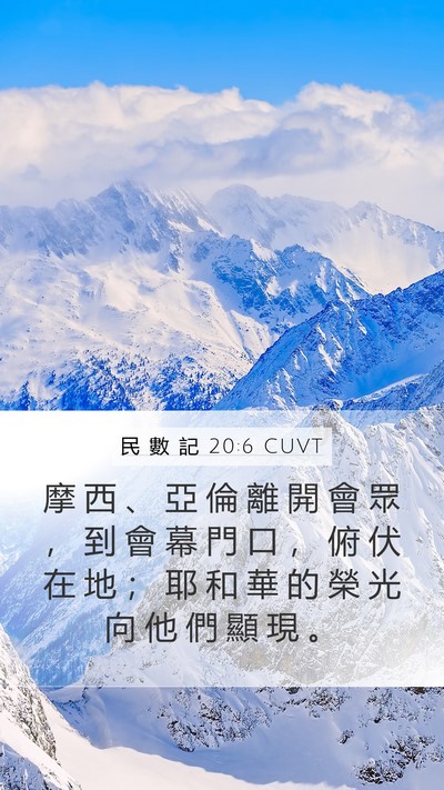 民 數 記 20:6 CUVT Bible Verse Image