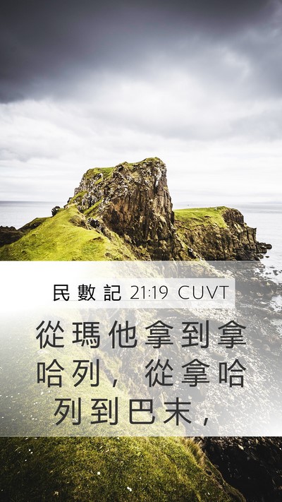 民 數 記 21:19 CUVT Bible Verse Image