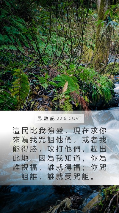 民 數 記 22:6 CUVT Bible Verse Image