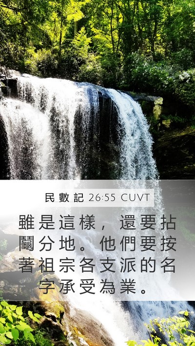 民 數 記 26:55 CUVT Bible Verse Image