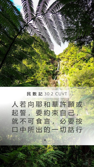 民 數 記 30:2 CUVT Bible Verse Image