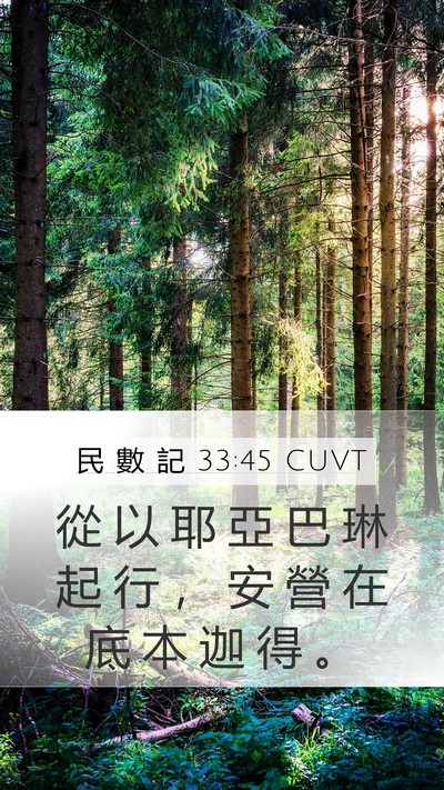 民 數 記 33:45 CUVT Bible Verse Image