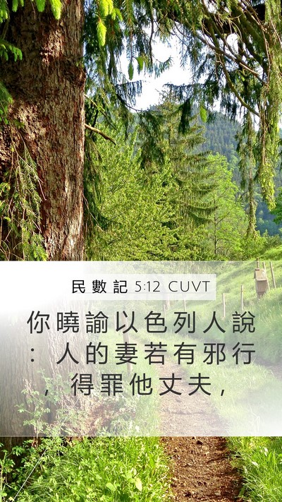 民 數 記 5:12 CUVT Bible Verse Image