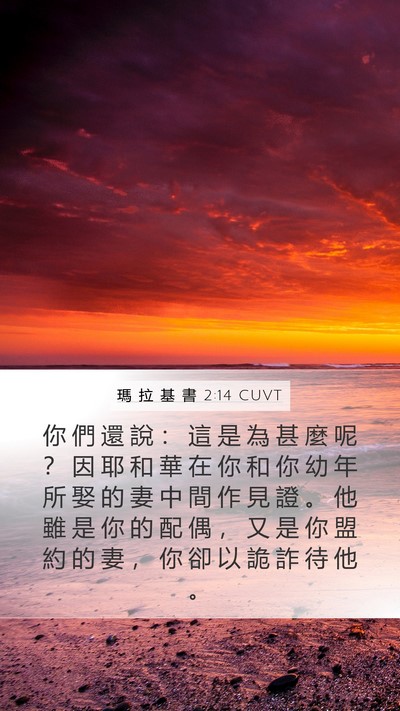 瑪 拉 基 書 2:14 CUVT Bible Verse Image