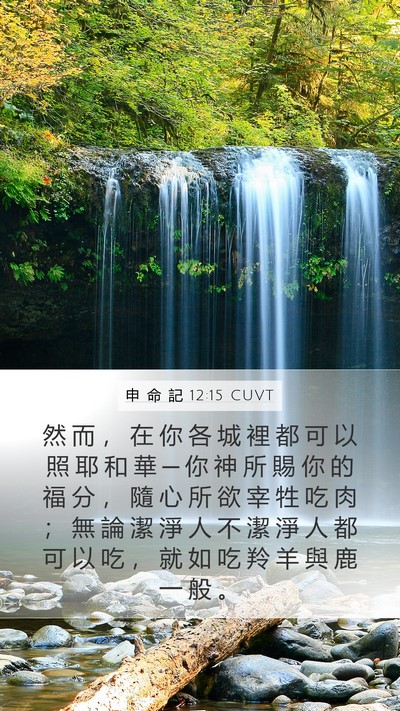 申 命 記 12:15 CUVT Bible Verse Image