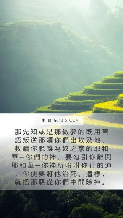 申 命 記 13:5 CUVT Bible Verse Image