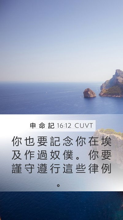 申 命 記 16:12 CUVT Bible Verse Image