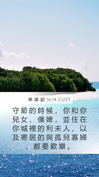 申 命 記 16:14 CUVT Bible Verse Image