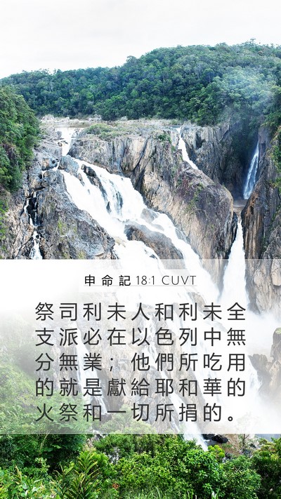 申 命 記 18:1 CUVT Bible Verse Image