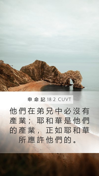 申 命 記 18:2 CUVT Mobile Phone Wallpaper - 他 們 在 弟 兄 中 必 沒 有 產 業 ； - Mobile Bible Verse Wallpaper