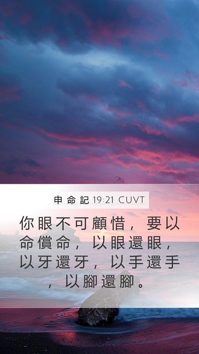 申 命 記 19:21 CUVT Bible Verse Image