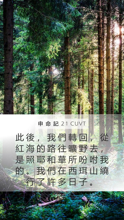 申 命 記 2:1 CUVT Bible Verse Image