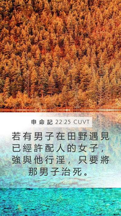 申 命 記 22:25 CUVT Bible Verse Image