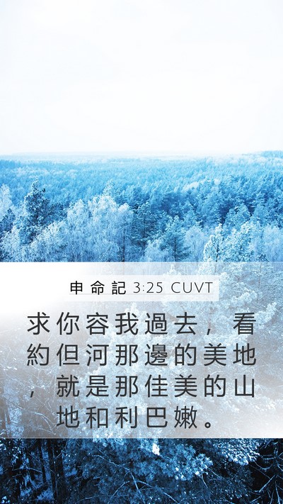 申 命 記 3:25 CUVT Bible Verse Image