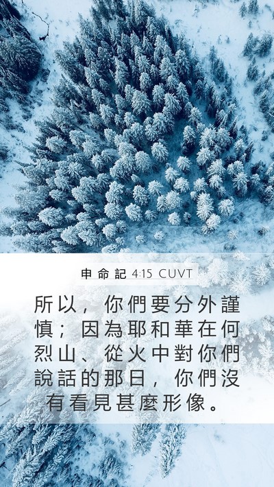 申 命 記 4:15 CUVT Bible Verse Image