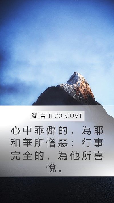 箴 言 11:20 CUVT Bible Verse Image