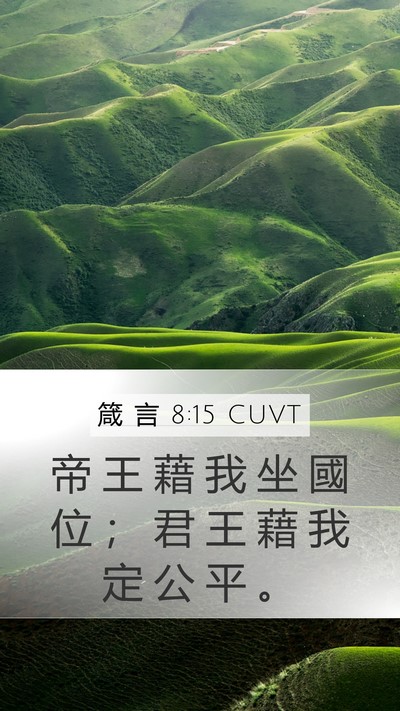 箴 言 8:15 CUVT Bible Verse Image