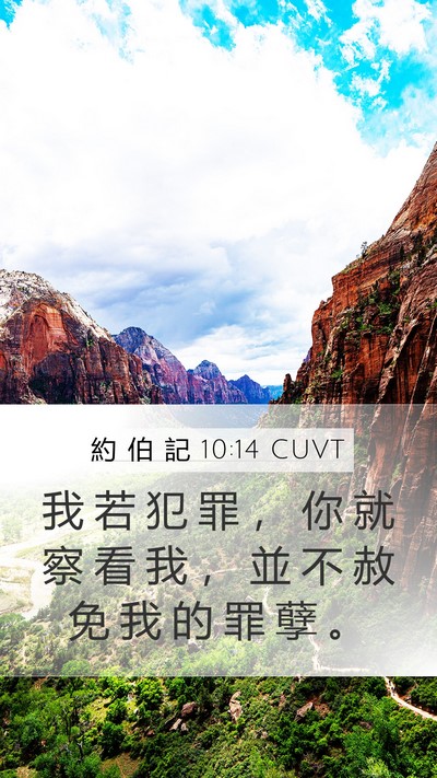 約 伯 記 10:14 CUVT Bible Verse Image