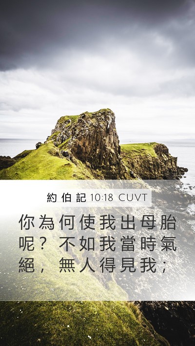 約 伯 記 10:18 CUVT Bible Verse Image