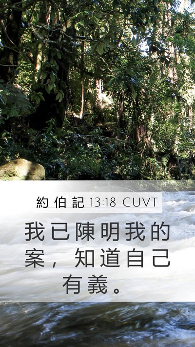 約 伯 記 13:18 CUVT Bible Verse Image