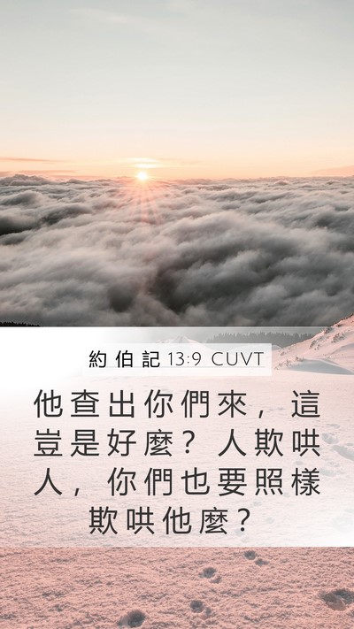 約 伯 記 13:9 CUVT Bible Verse Image