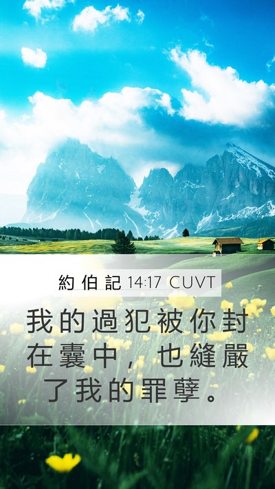 約 伯 記 14:17 CUVT Bible Verse Image