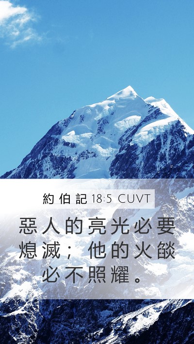 約 伯 記 18:5 CUVT Bible Verse Image