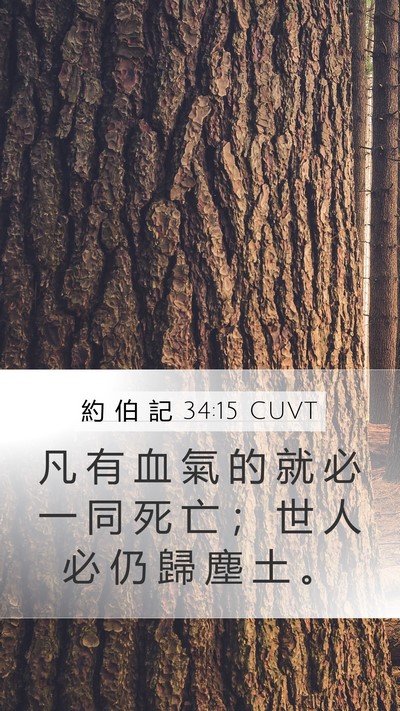 約 伯 記 34:15 CUVT Bible Verse Image
