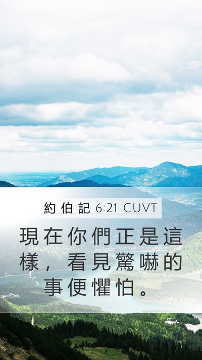 約 伯 記 6:21 CUVT Bible Verse Image