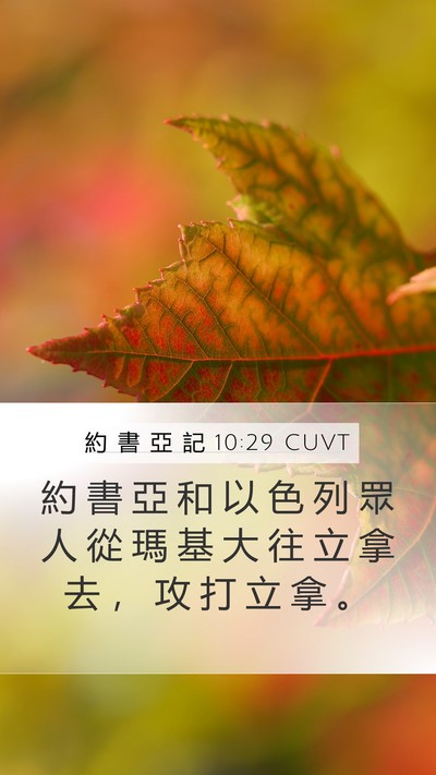 約 書 亞 記 10:29 CUVT Bible Verse Image