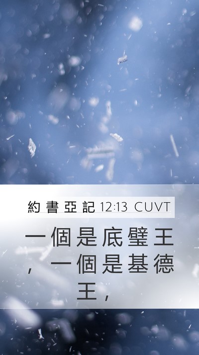 約 書 亞 記 12:13 CUVT Bible Verse Image
