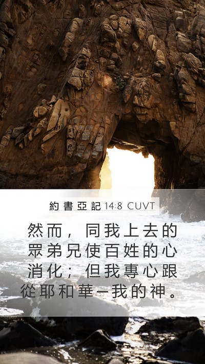 約 書 亞 記 14:8 CUVT Bible Verse Image