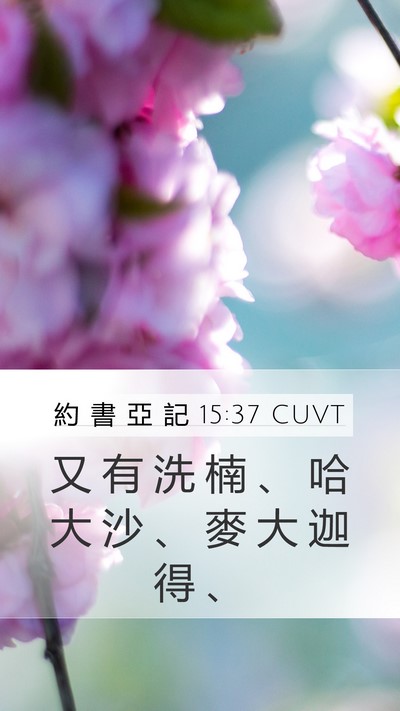 約 書 亞 記 15:37 CUVT Bible Verse Image