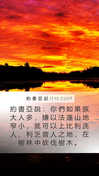 約 書 亞 記 17:15 CUVT Bible Verse Image