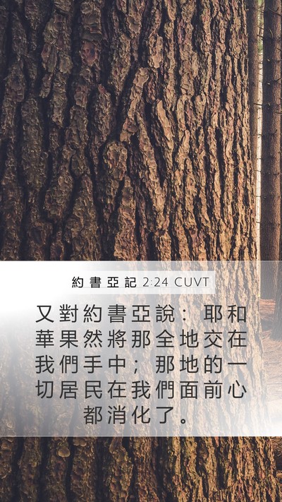 約 書 亞 記 2:24 CUVT Bible Verse Image