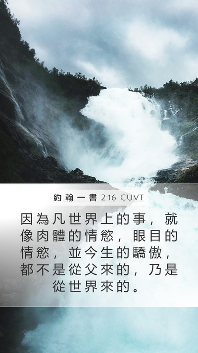 約 翰 一 書 2:16 CUVT Bible Verse Image