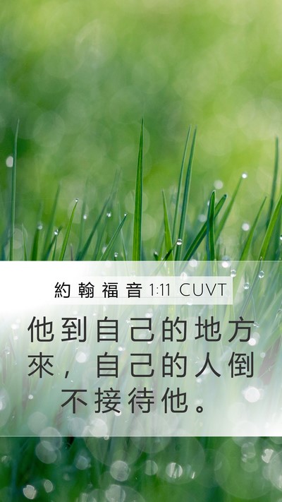 約 翰 福 音 1:11 CUVT Bible Verse Image