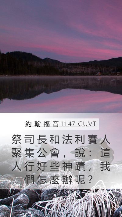 約 翰 福 音 11:47 CUVT Bible Verse Image