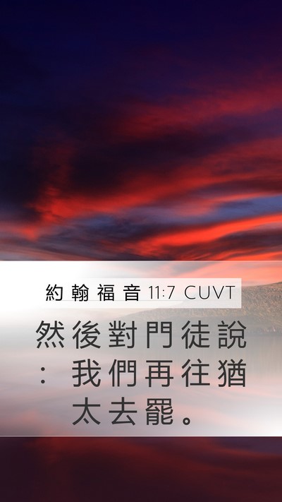 約 翰 福 音 11:7 CUVT Bible Verse Image