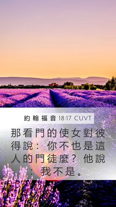 約 翰 福 音 18:17 CUVT Bible Verse Image