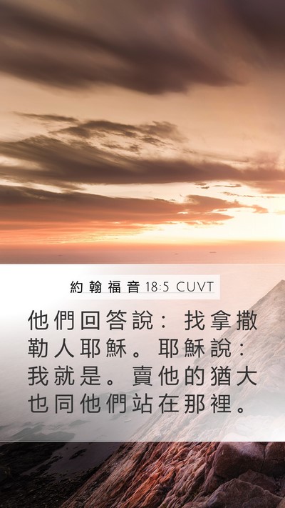 約 翰 福 音 18:5 CUVT Bible Verse Image