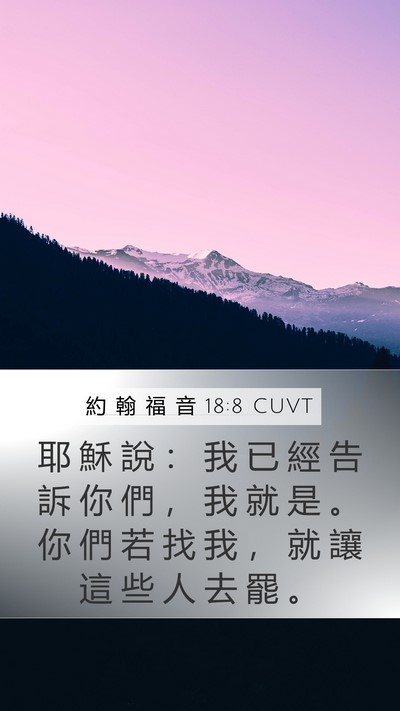 約 翰 福 音 18:8 CUVT Bible Verse Image