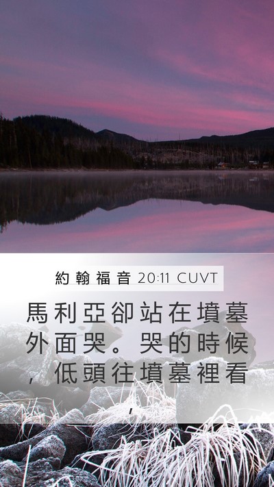 約 翰 福 音 20:11 CUVT Bible Verse Image