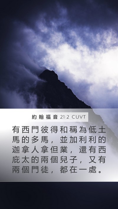 約 翰 福 音 21:2 CUVT Bible Verse Image