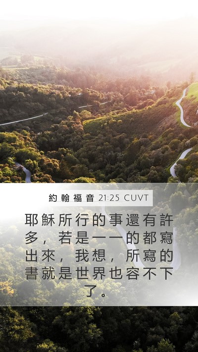 約 翰 福 音 21:25 CUVT Bible Verse Image